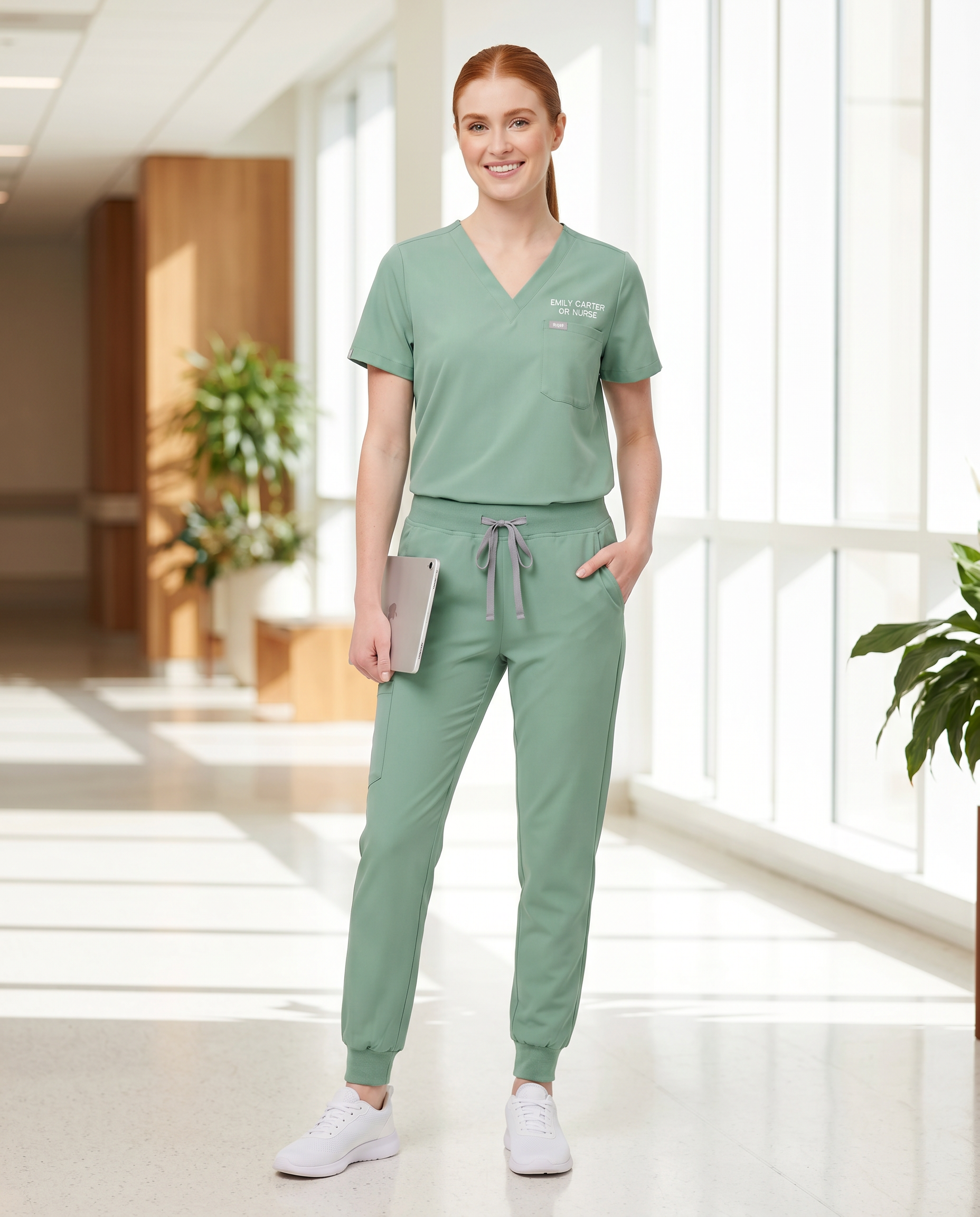 Operating room short-sleeved handwashing clothes, women's suits, nurses' uniforms, doctors' brushing clothes, cross-border Amazon handwashing clothes