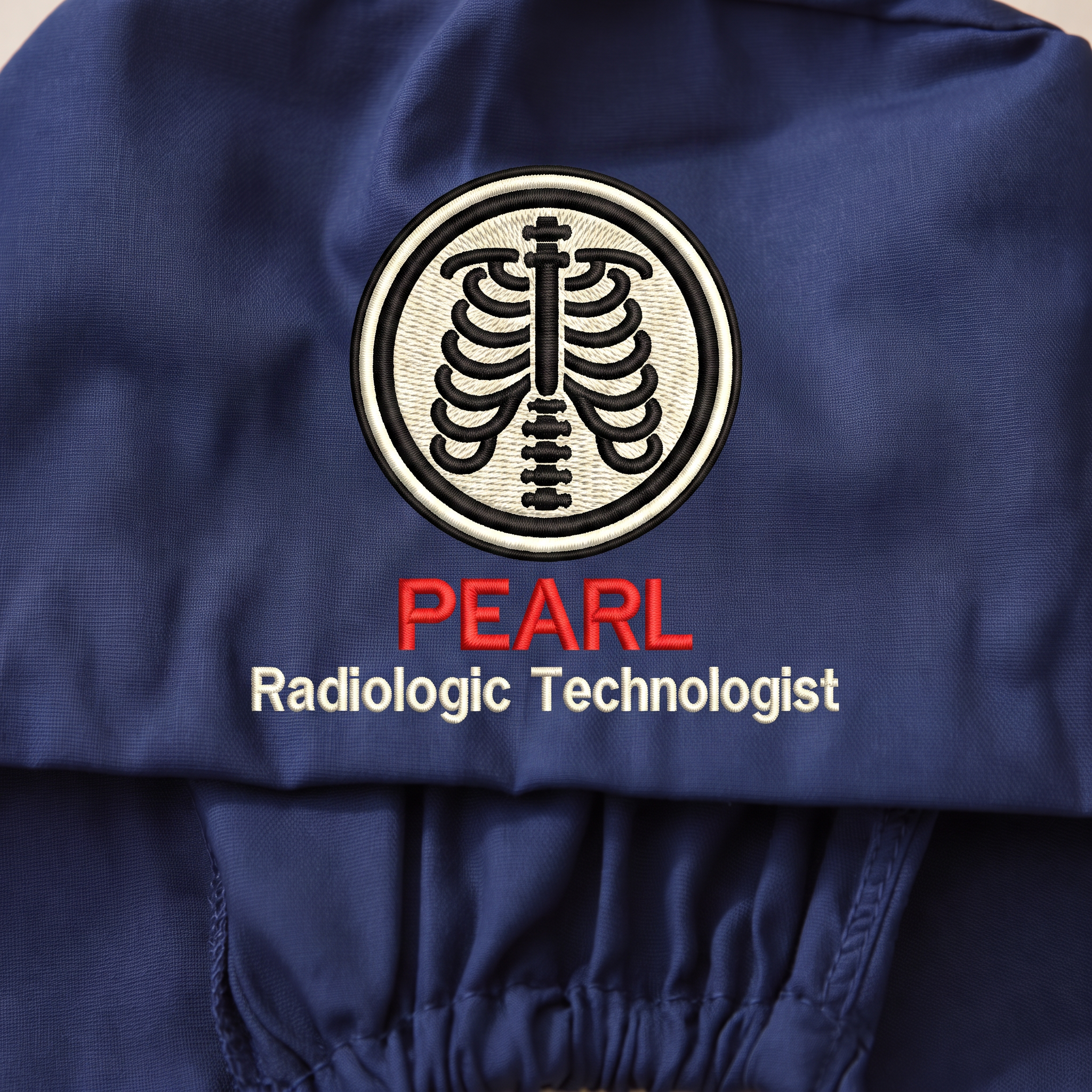 Radiologic Technologist Embroidered Ponytail Scrub Cap | Personalized Medical Cap for Radiologic Technologist