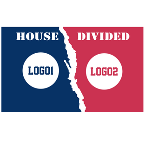 Custom House Divided Doormat | Personalized Sports Mat 5 - view 15, custom embroidered by Intriklo