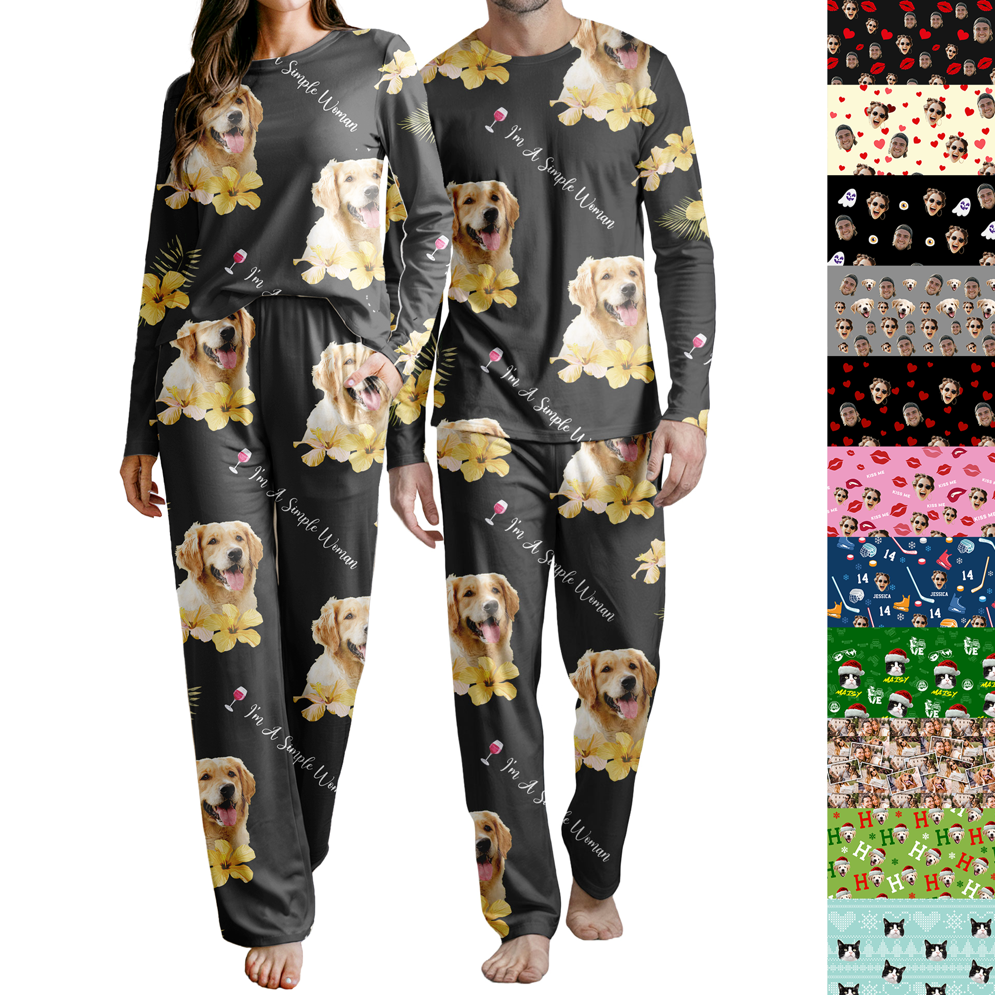 Custom Pet Pajamas - Personalized Pajamas with Your Pet’s Face | Funny Dog and Cat Pajamas 11