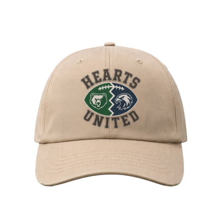 Hearts United Cap | Custom Football Emblem Printed Sports Hat