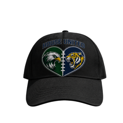 House United Cap | Custom Football Heart Printed Sports Hat