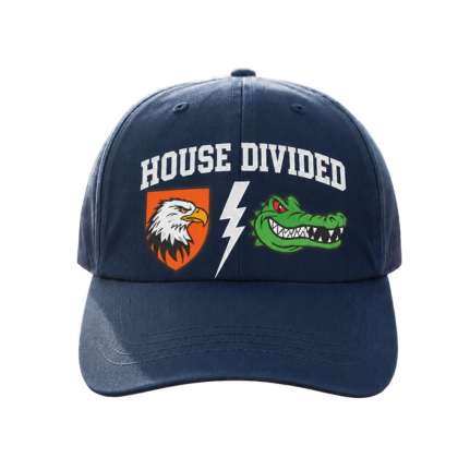 House Divided Cap | Custom Rival Mascot Printed Sports Hat