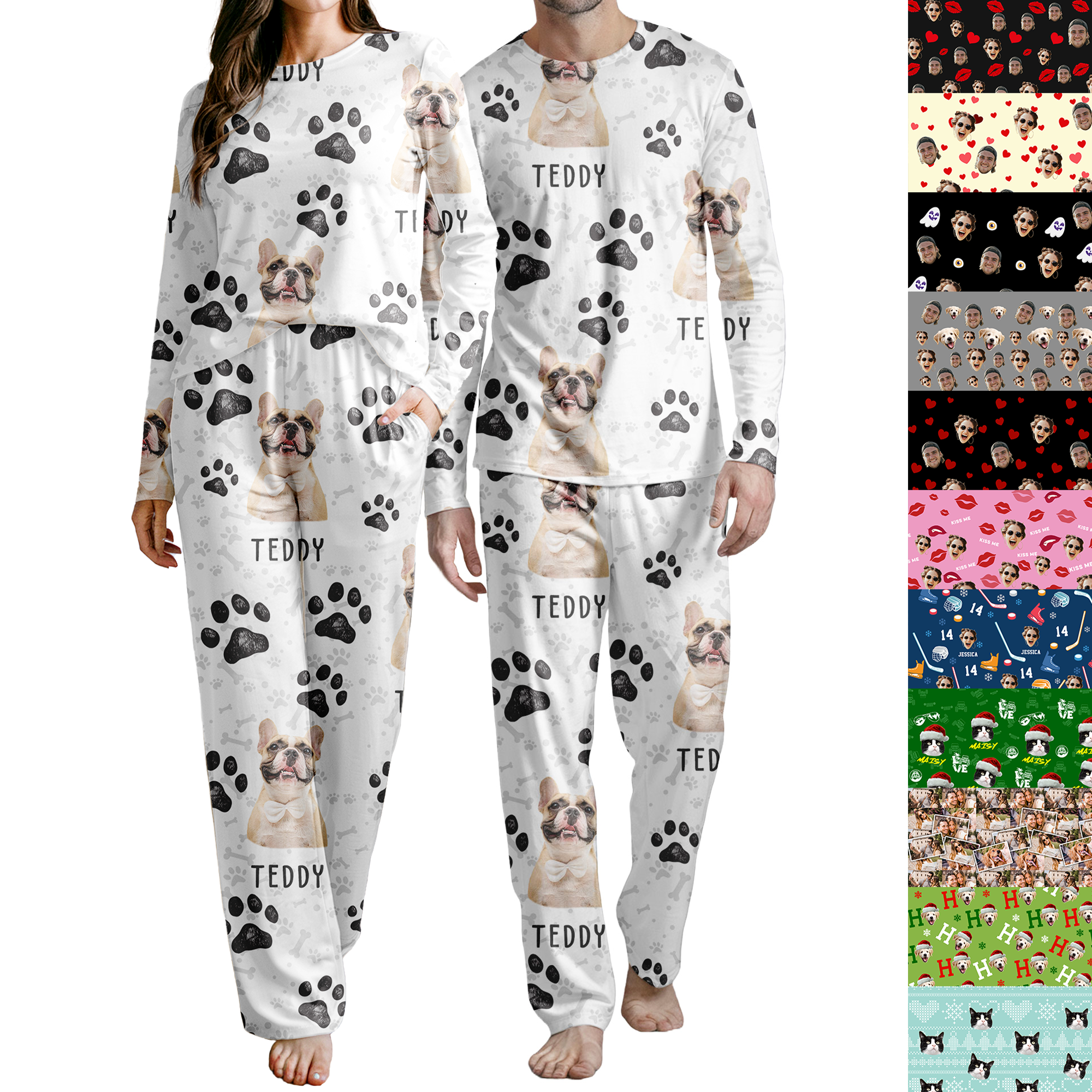 Custom Pet Pajamas - Personalized Pajamas with Your Pet’s Face | Funny Dog and Cat Pajamas 5