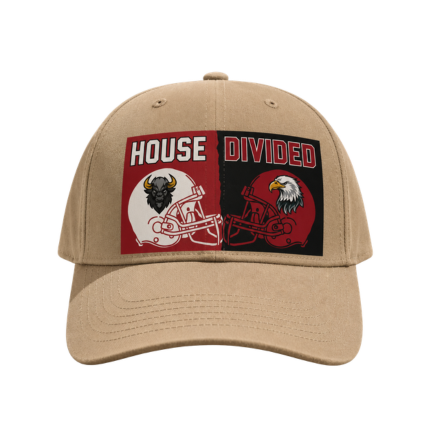 House Divided Football Cap | Custom Helmet Printed Sports Hat