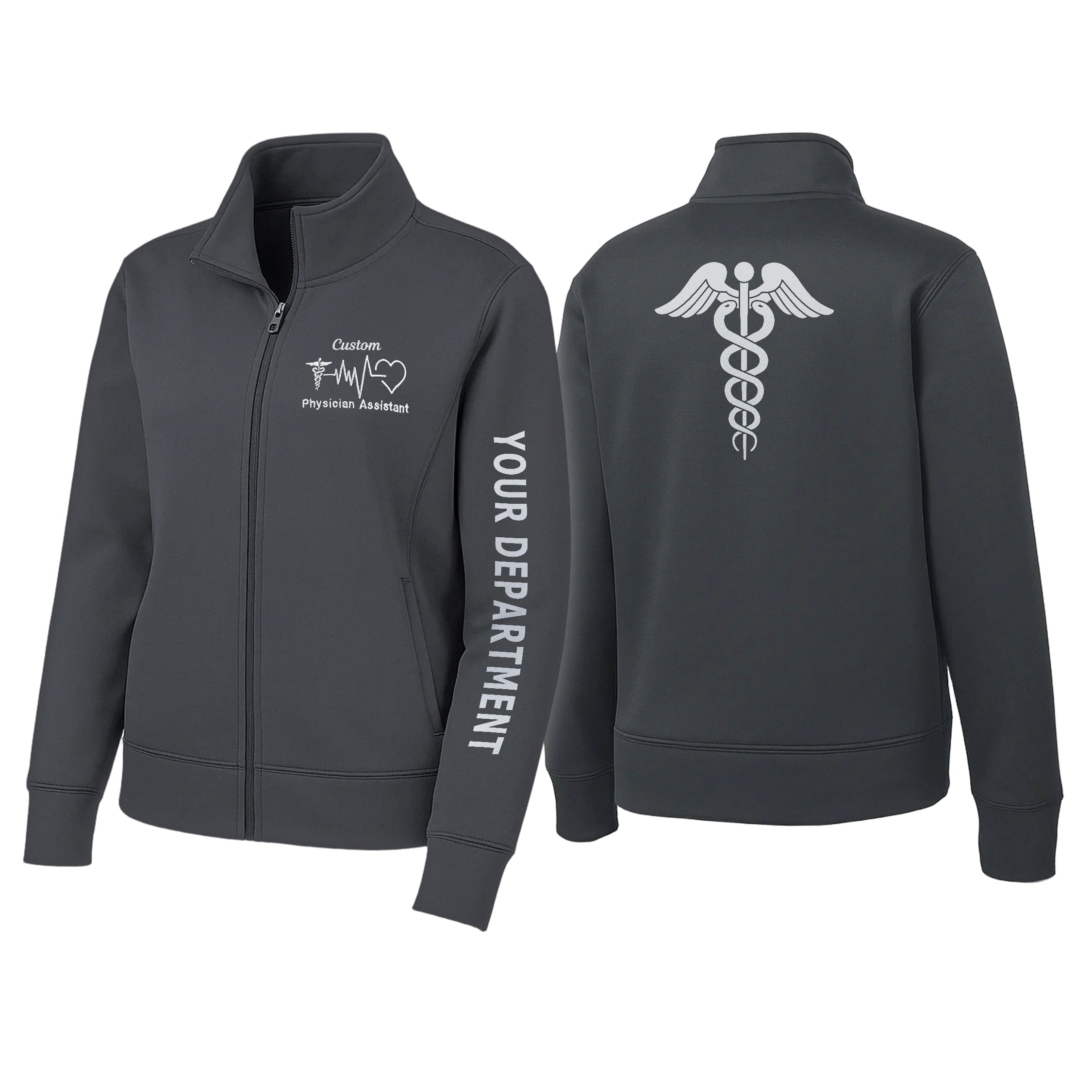Custom Medical Dry-Fit Jacket – Embroidered Logo, Name & Department 16