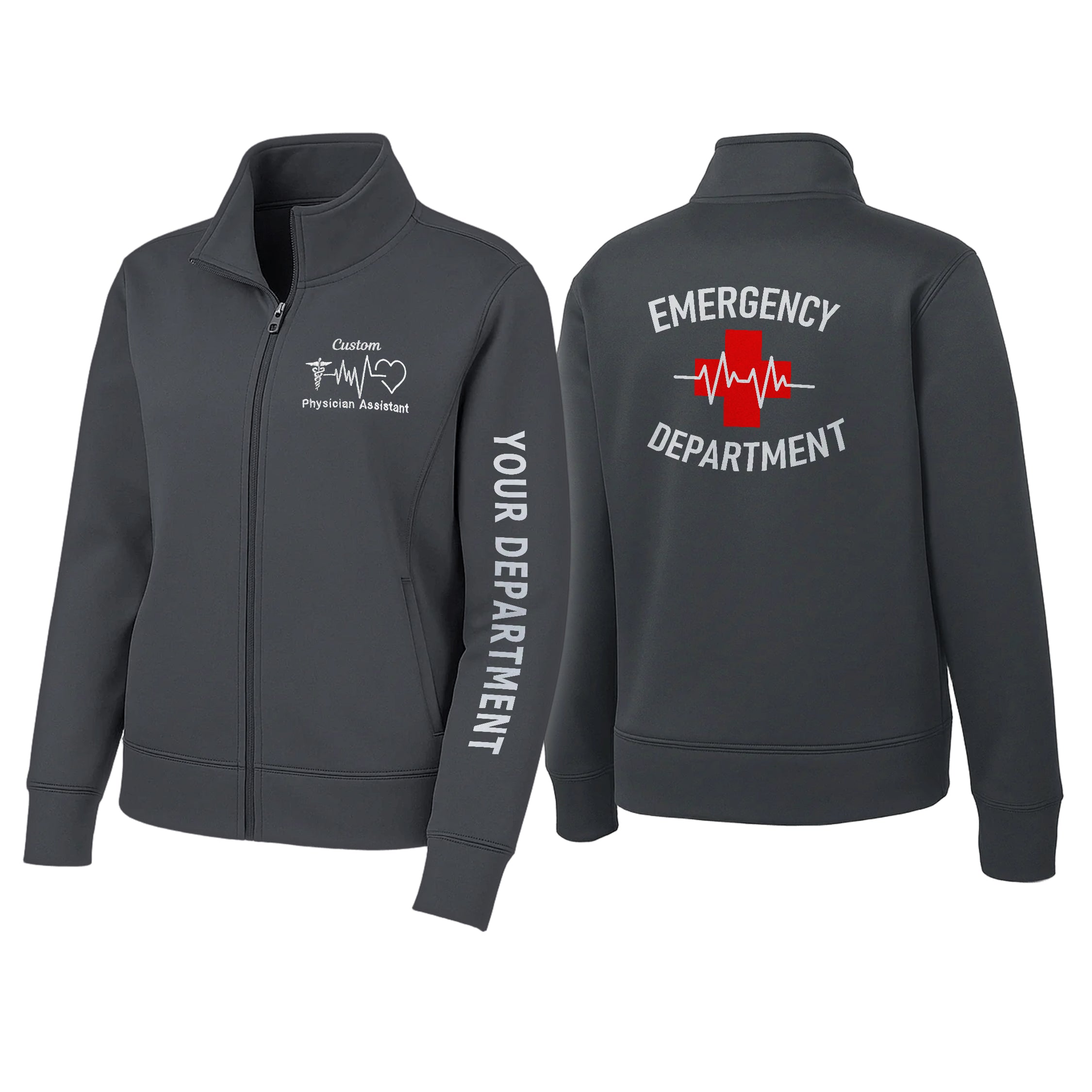 Custom Medical Dry-Fit Jacket – Embroidered Logo, Name & Department 13