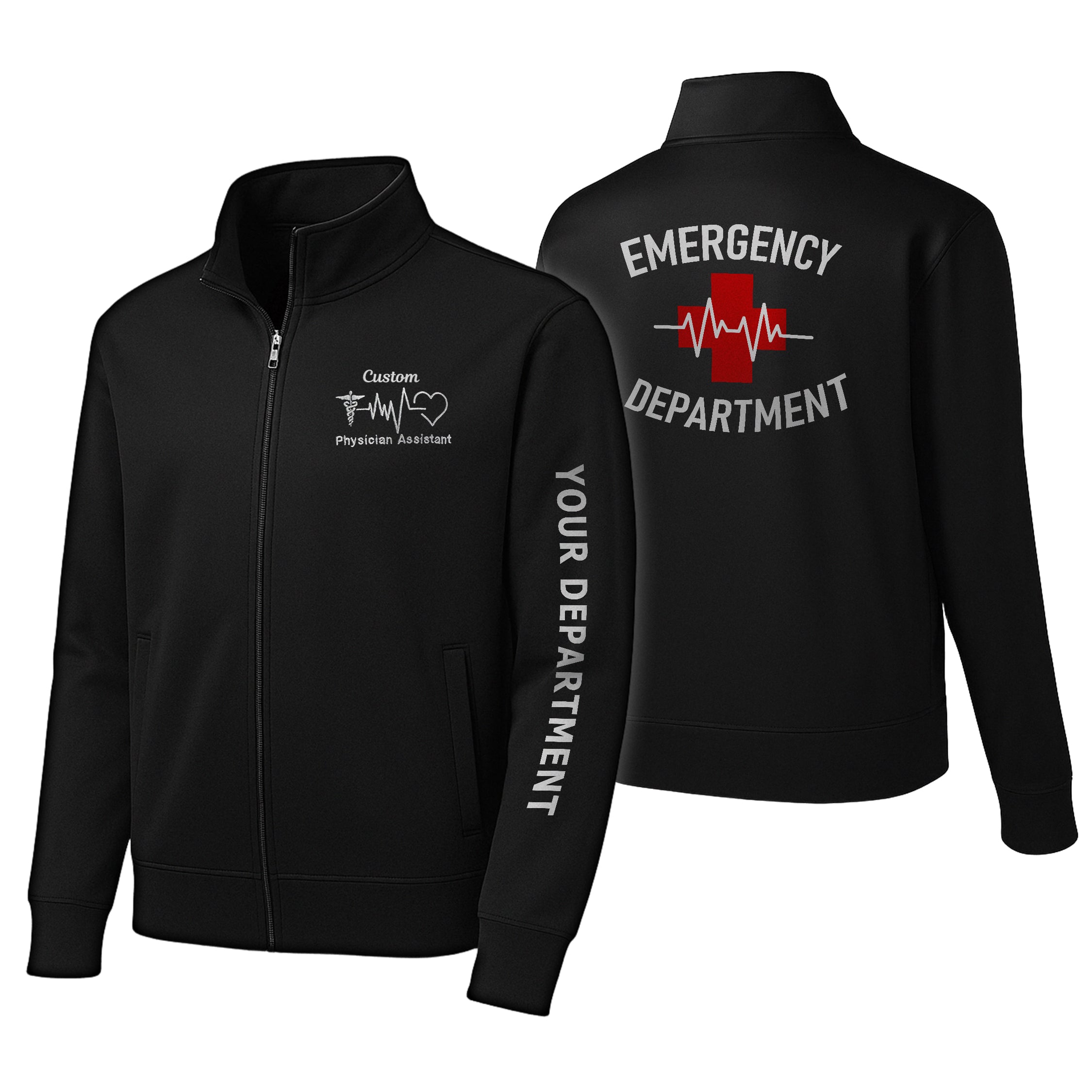Custom Medical Dry-Fit Jacket – Embroidered Logo, Name & Department 13