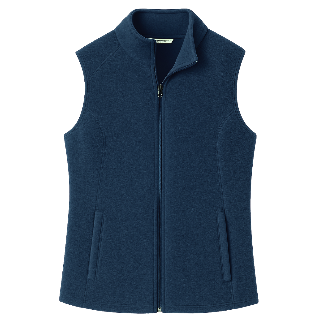 Custom Embroidered Fleece Vest – Personalized Text & Logo Vest - view 8, custom embroidered by Intriklo