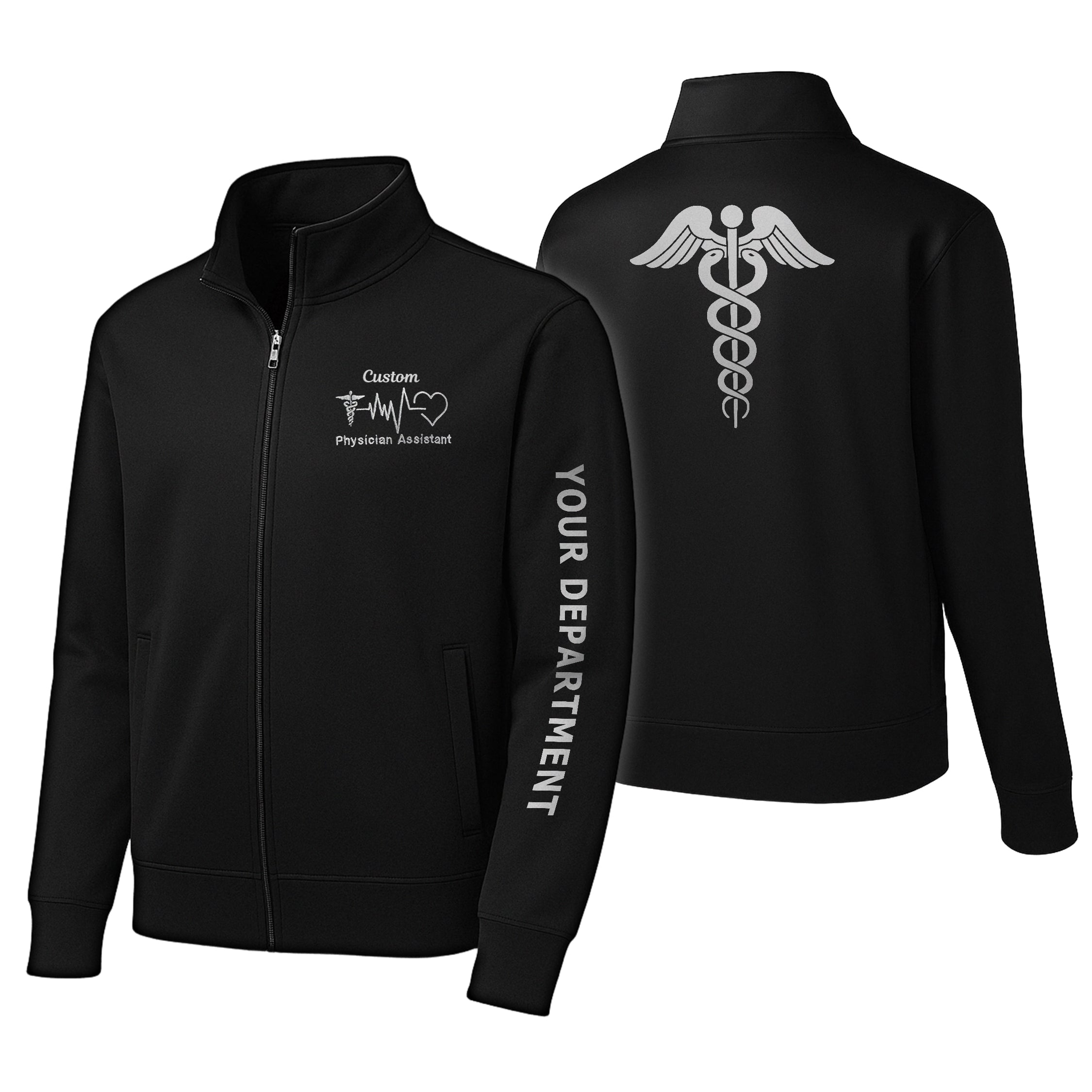 Custom Medical Dry-Fit Jacket – Embroidered Logo, Name & Department 16