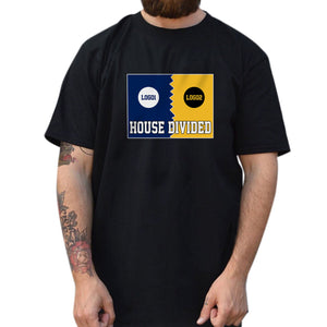 Personalized House Divided Sports Shirt – Any Teams, Any League 1 - detail view, custom embroidered by Intriklo