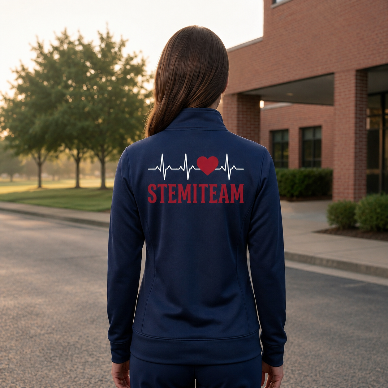 Custom Cath Lab Nurse Embroidered Fleece Jacket | Personalized STEMI Team RN Zip-Up