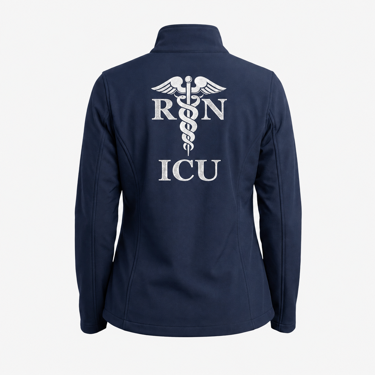 Custom ICU Nurse Fleece Jacket | Personalized Critical Care RN Zip-Up
