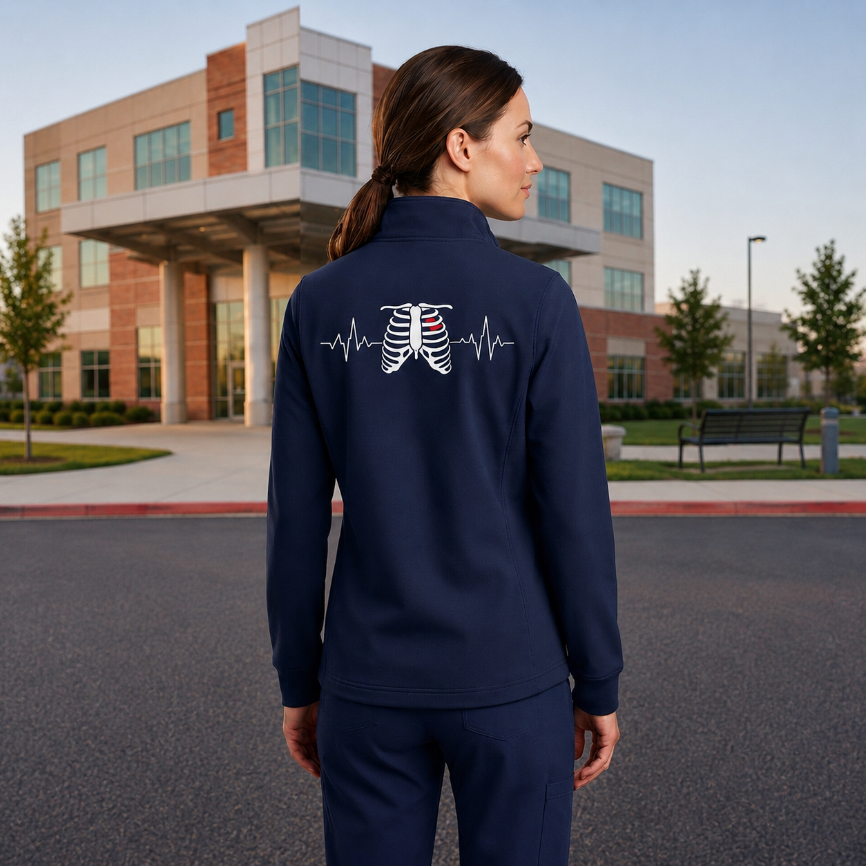Custom Radiology Nurse Embroidered Fleece Jacket | Personalized Radiology RN Zip-Up