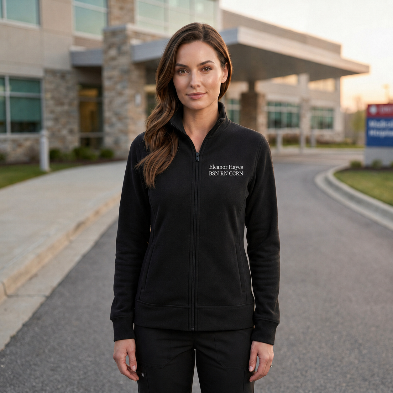 Custom Sterile Processing Technician Embroidered Fleece Jacket | Personalized SPD Tech Zip-Up