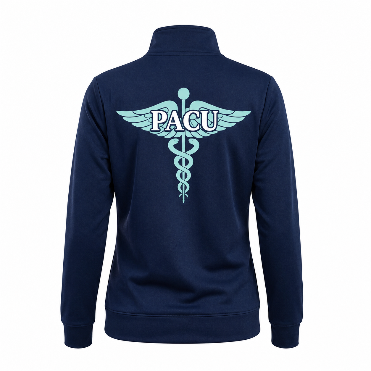 Custom Perianesthesia Nurse Embroidered Fleece Jacket | Personalized PACU RN Caduceus Zip-Up