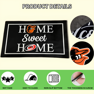 Custom House Divided Doormat | Personalized Sports Mat 5 - view 5, custom embroidered by Intriklo