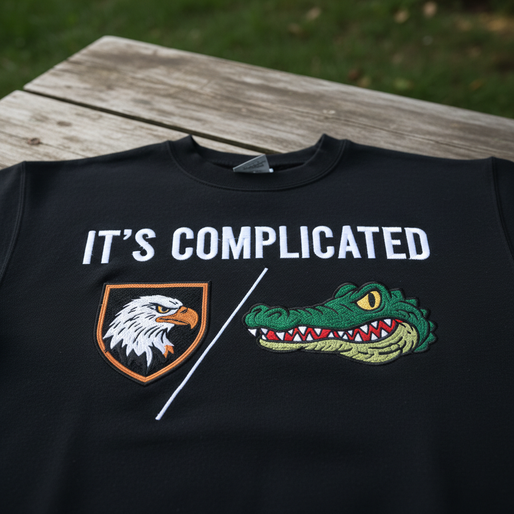 Custom Embroidered House Divided Sweatshirt Hoodie – Personalized Rival Teams 3