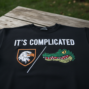 Custom Embroidered House Divided Sweatshirt Hoodie – Personalized Rival Teams 3 - detail view, custom embroidered by Intriklo