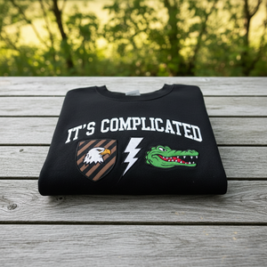 Custom Embroidered House Divided Sweatshirt Hoodie – Personalized Rival Teams 4 - view 4, custom embroidered by Intriklo