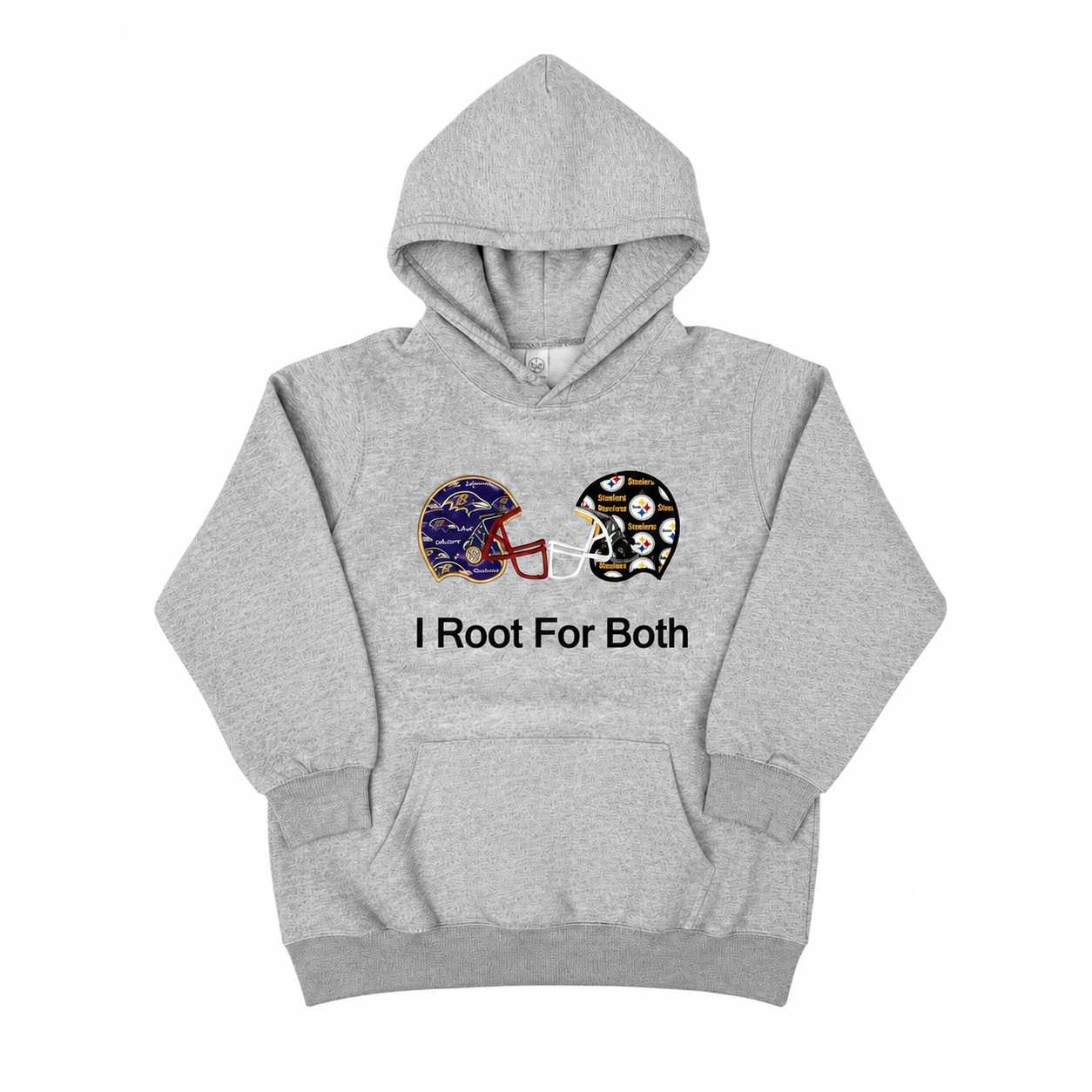 House Divided Applique Hoodie | Personalized Root For Both Helmet Sweatshirt