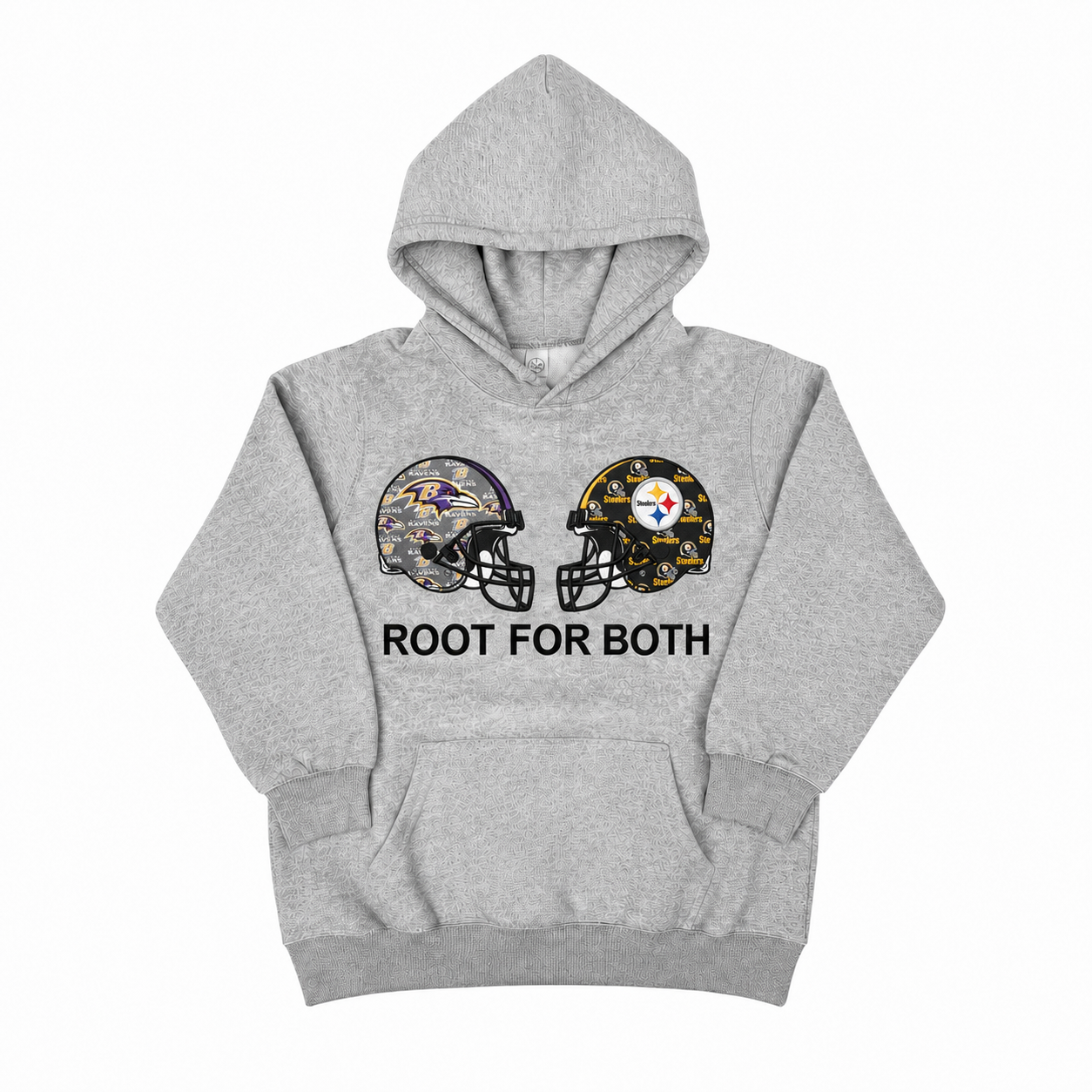 House Divided Applique Hoodie | Personalized Root For Both Helmet Sweatshirt