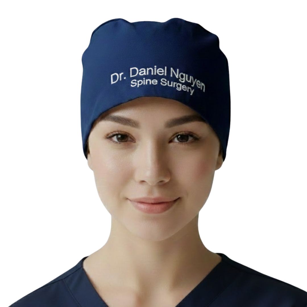 Spine Surgery Embroidered Scrub Cap