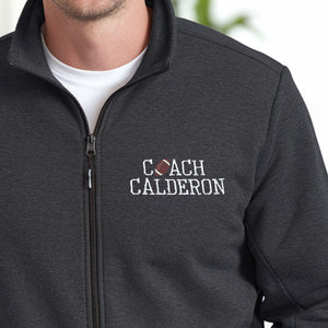 Custom Radiology Fleece Jacket for Nurses & Healthcare Workers | Personalized RN Zip-Up Radiology (Copy) - front view, custom embroidered apparel by Intriklo