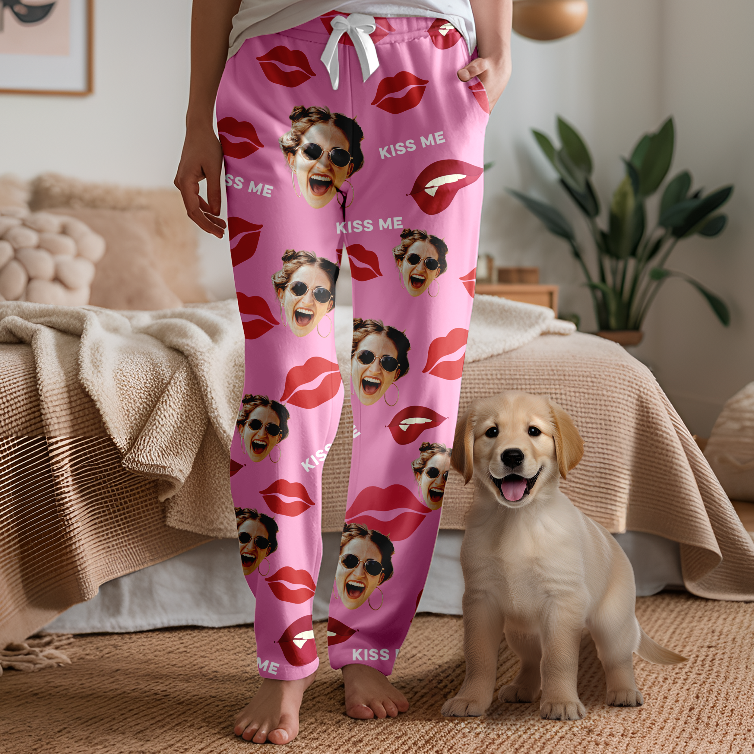 Custom Face Pajama Pants – Funny Personalized Sleepwear Gift 14