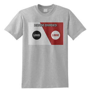 Personalized House Divided Sports Shirt – Any Teams, Any League 6 - front view, custom embroidered apparel by Intriklo