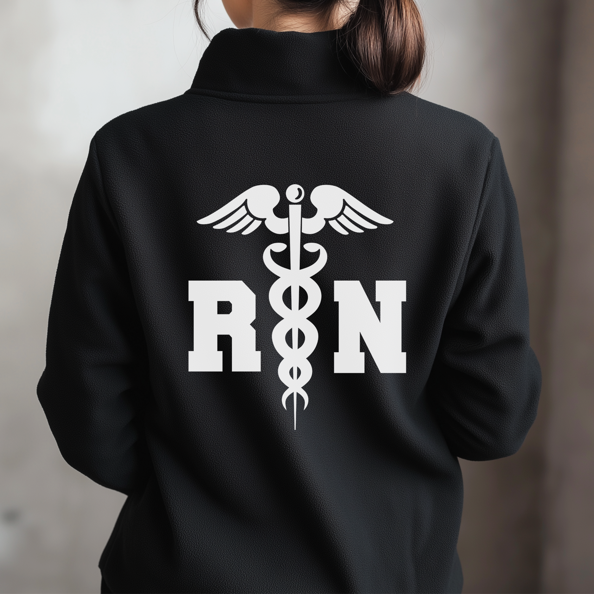 Custom Medical Fleece Jacket for Nurses & Healthcare Workers | Personalized RN Zip-Up 11