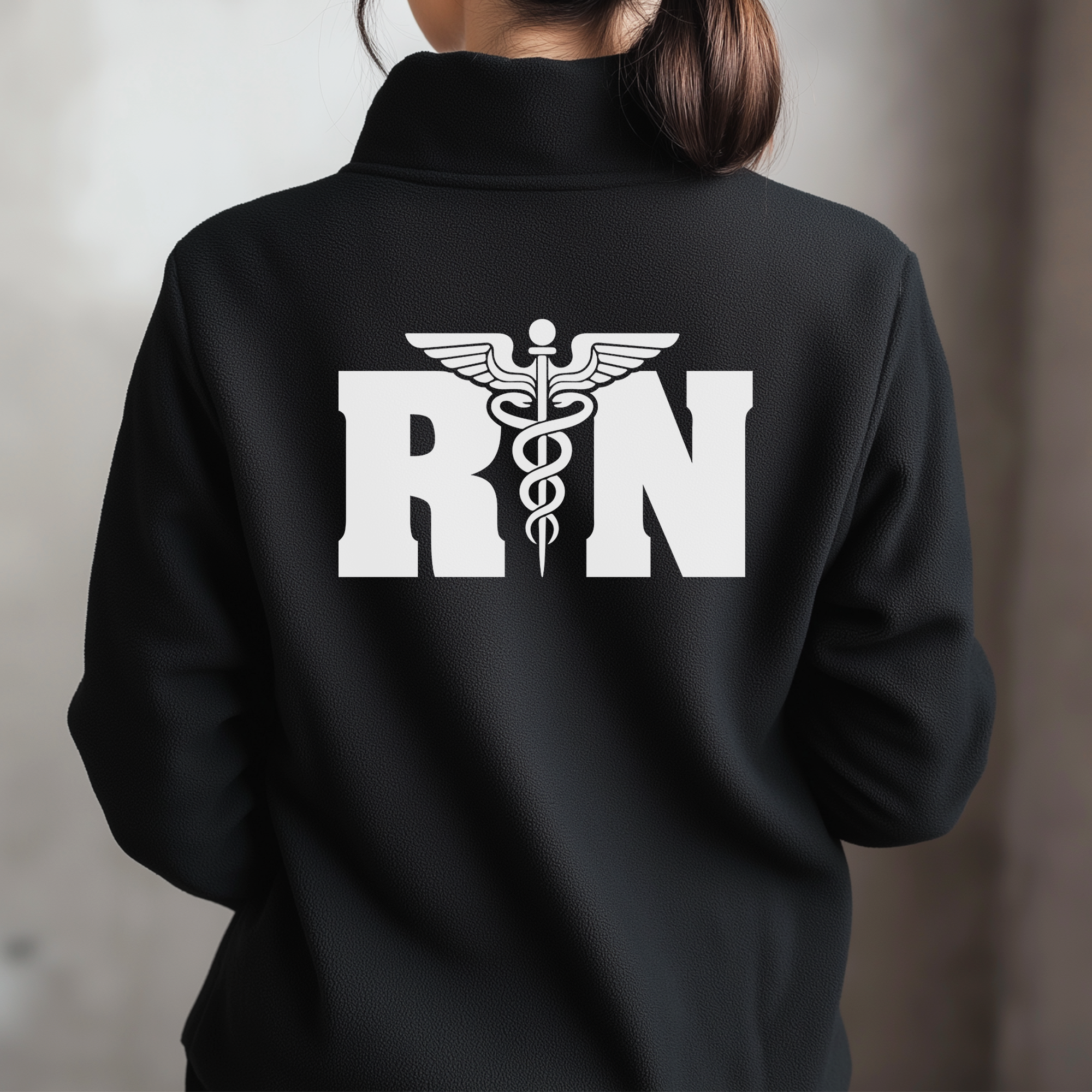 Custom Medical Fleece Jacket for Nurses & Healthcare Workers | Personalized RN Zip-Up 9