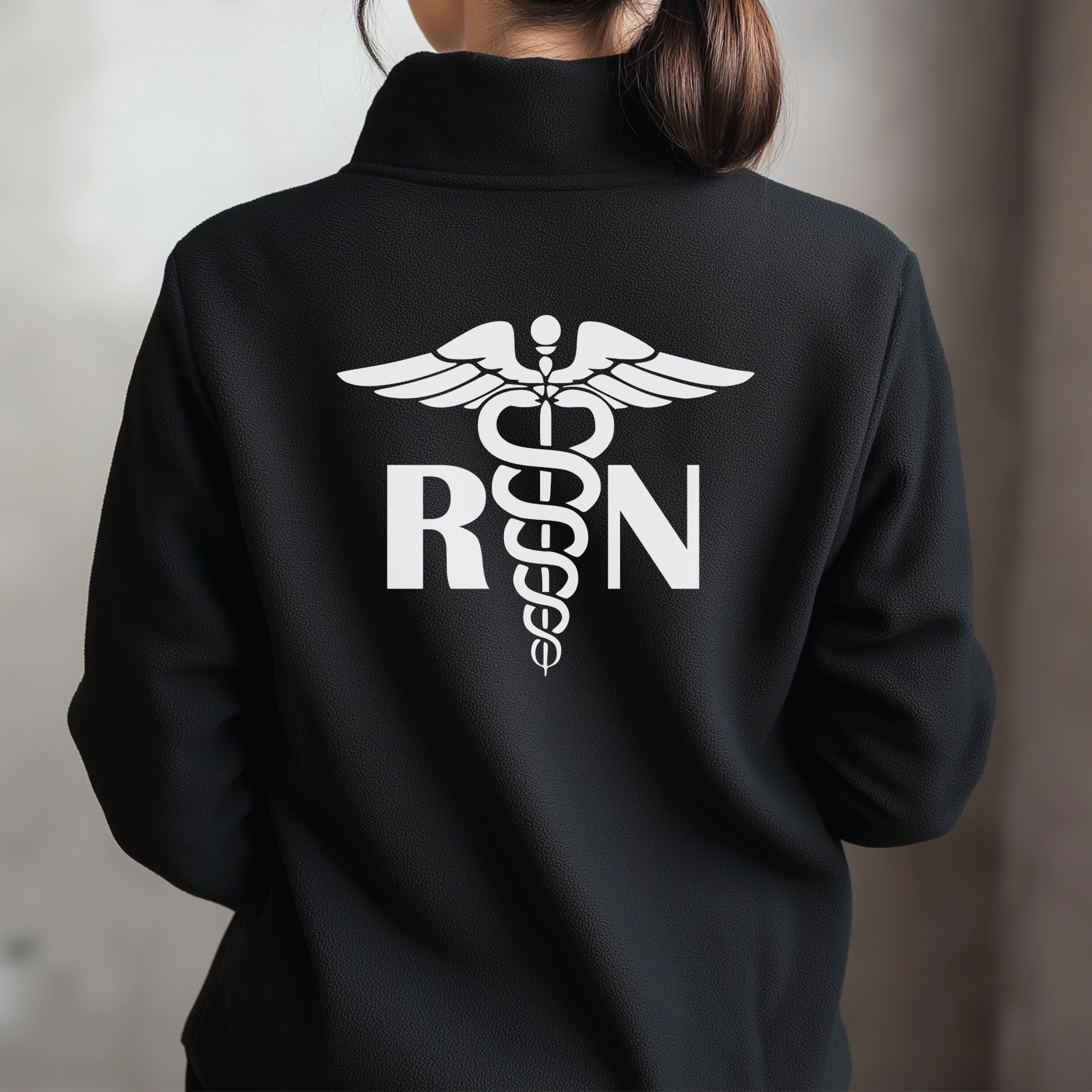 Custom Medical Fleece Jacket for Nurses & Healthcare Workers | Personalized RN Zip-Up 7