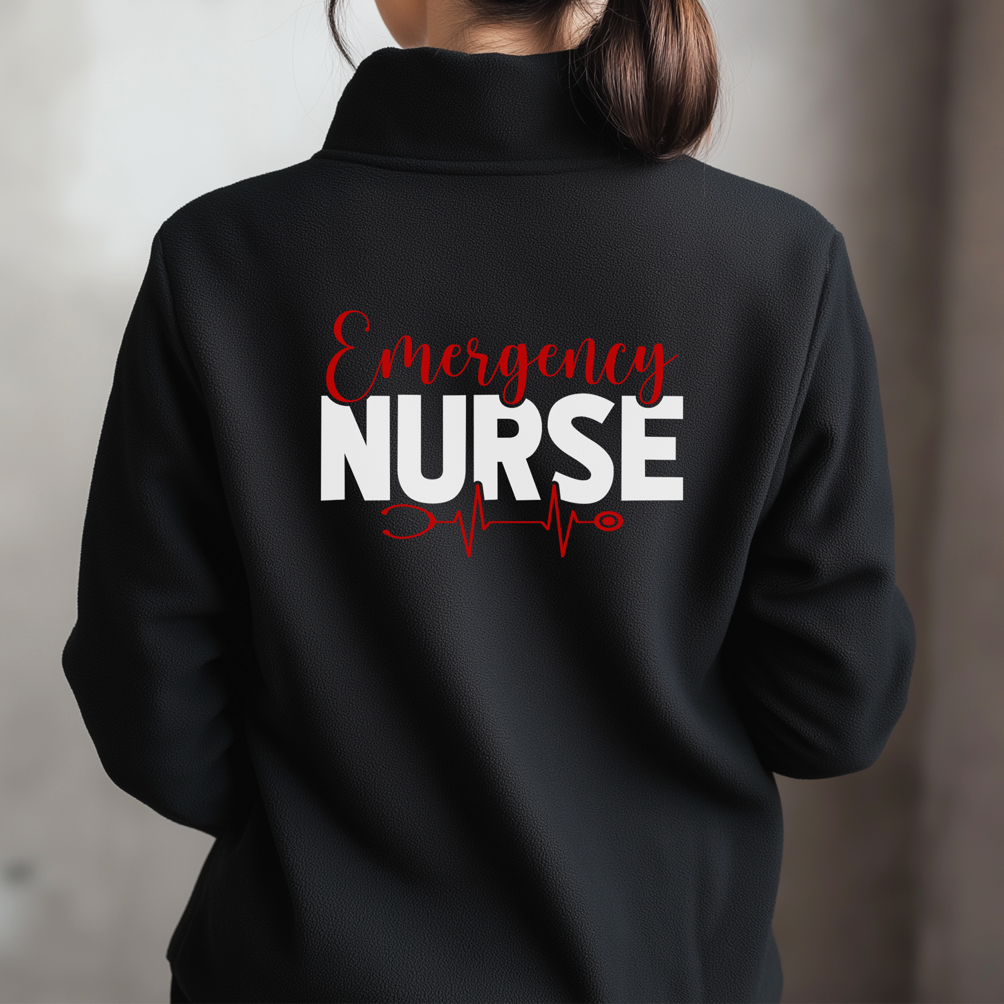Custom Medical Fleece Jacket for Nurses & Healthcare Workers | Personalized RN Zip-Up 15