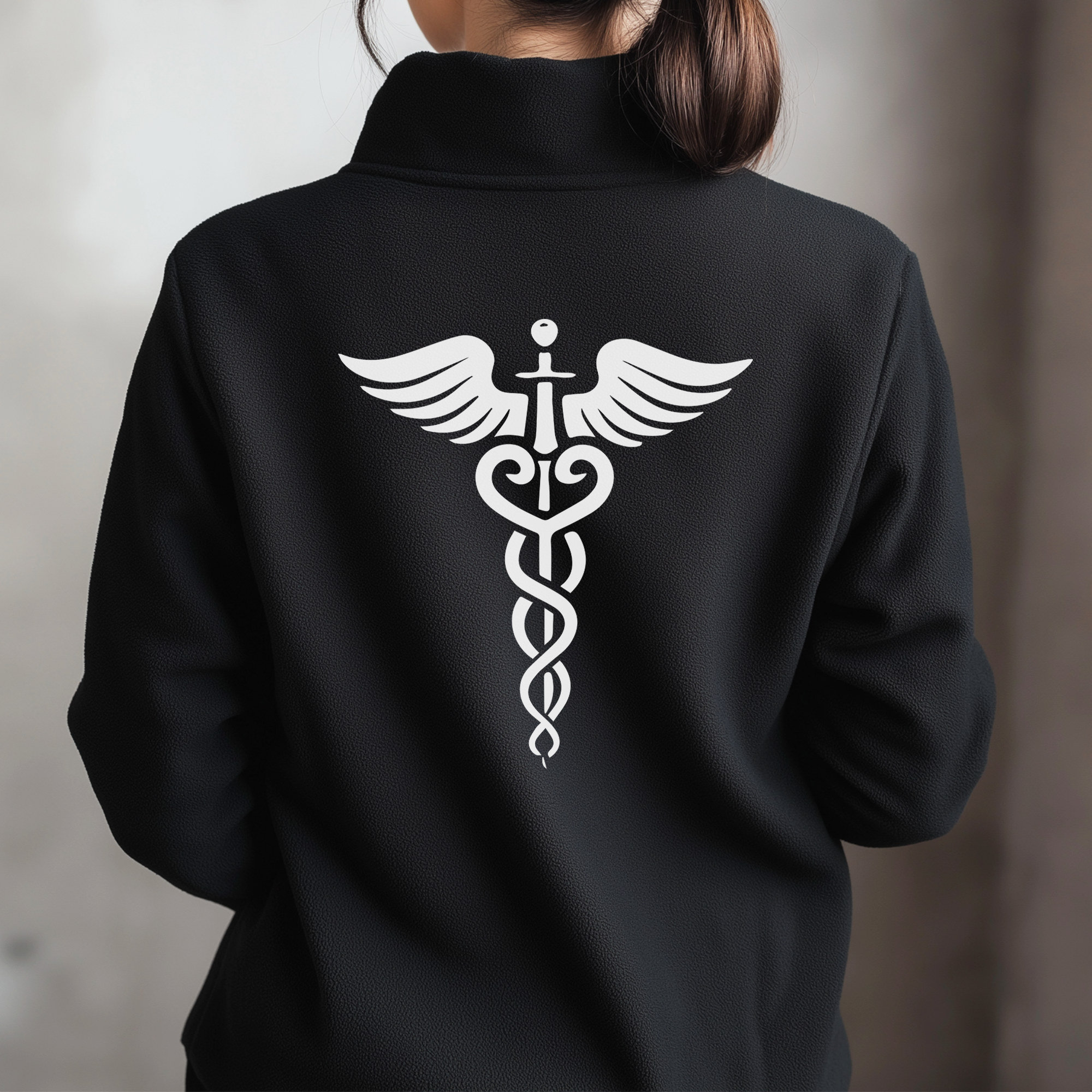 Custom Medical Fleece Jacket for Nurses & Healthcare Workers | Personalized RN Zip-Up 8