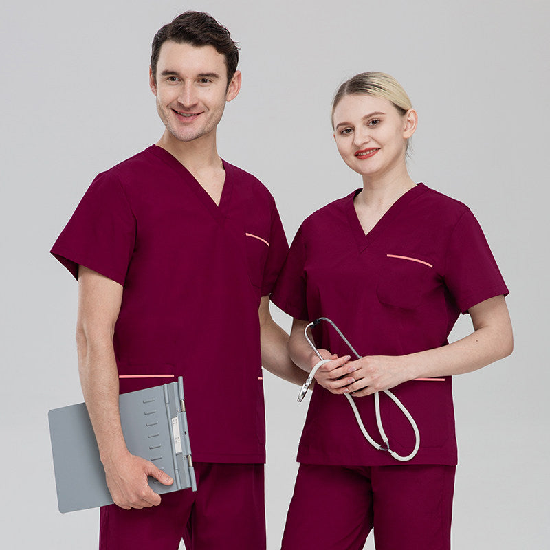 Korean hand washing clothes, polyester cotton surgical gowns, female dentist sets, dental casual work clothes, brush hand clothes, beauty clothes