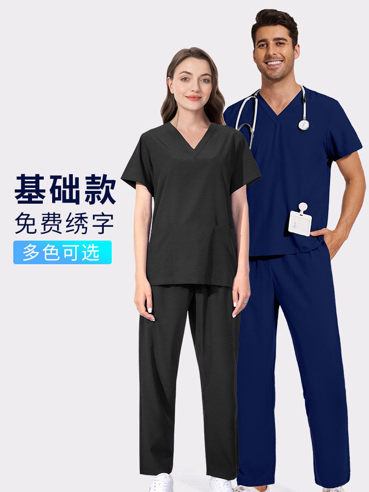 Nurse uniforms, hand wash gowns, short-sleeve medical uniforms for men and women, surgical gowns, thin quick-dry brush hand gowns, ICU work wear sets