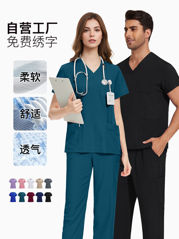 Nurse uniforms, hand wash gowns, operating room clothes, custom isolation gowns, men's and women's dental clinic uniforms, short-sleeve styles for men and women
