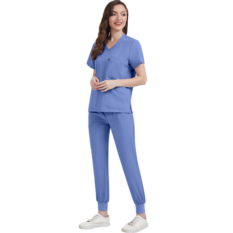 NiaaHinn Private Hospital Clinic Doctor Nurse Hand Gowns Comfortable Breathable Multi Pocket Overalls Nurse Uniform