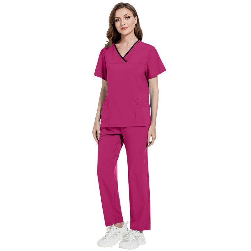 Operating room women's short-sleeve hand girder, pet hospital doctor work clothes, oral and dental clinic brush hand gowns, quick-drying