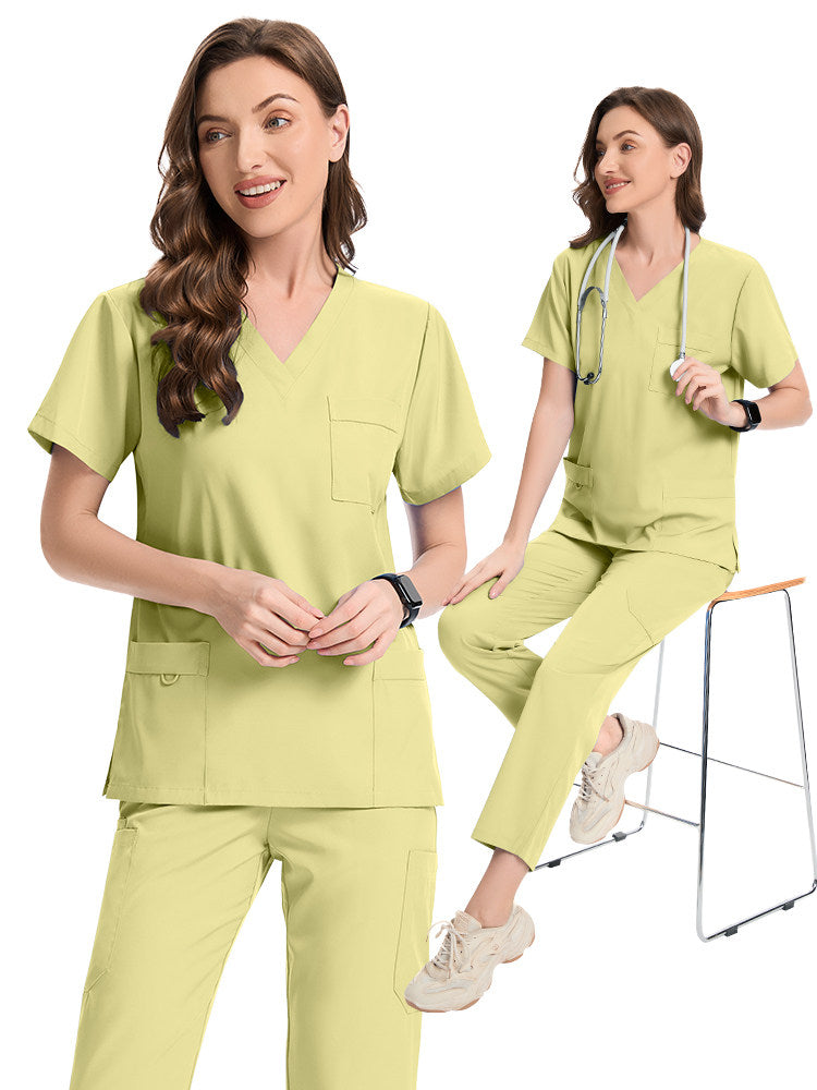Nianqing nurse uniforms, hand clothes, operating room clothes, isolation clothes, men's and women's dental clinic uniforms, short-sleeved men and women's uniforms