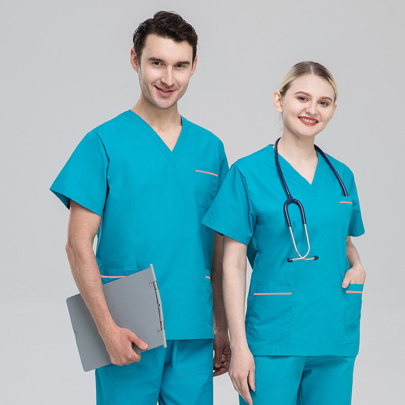 Korean hand washing clothes, polyester cotton surgical gowns, female dentist sets, dental casual work clothes, brush hand clothes, beauty clothes