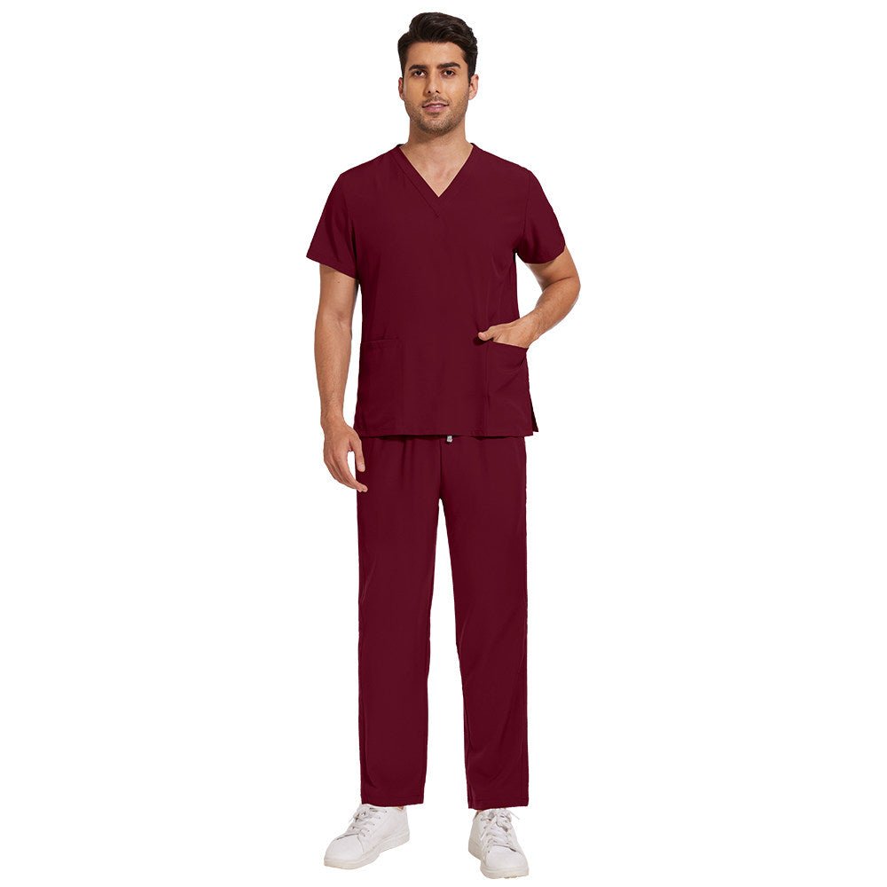 Nurse uniforms, hand wash gowns, short-sleeve medical uniforms for men and women, surgical gowns, thin quick-dry brush hand gowns, ICU work wear sets
