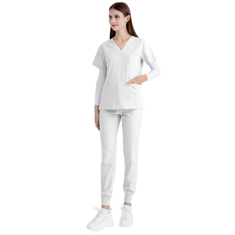 Operating room short-sleeved handwashing clothes, women's suits, nurses' uniforms, doctors' brushing clothes, cross-border Amazon handwashing clothes