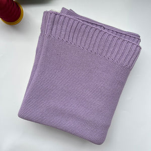 Light Purple knit baby blanket, plain color option