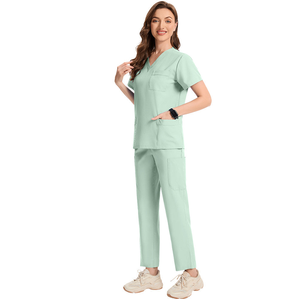 Nianqing nurse uniforms, hand clothes, operating room clothes, isolation clothes, men's and women's dental clinic uniforms, short-sleeved men and women's uniforms
