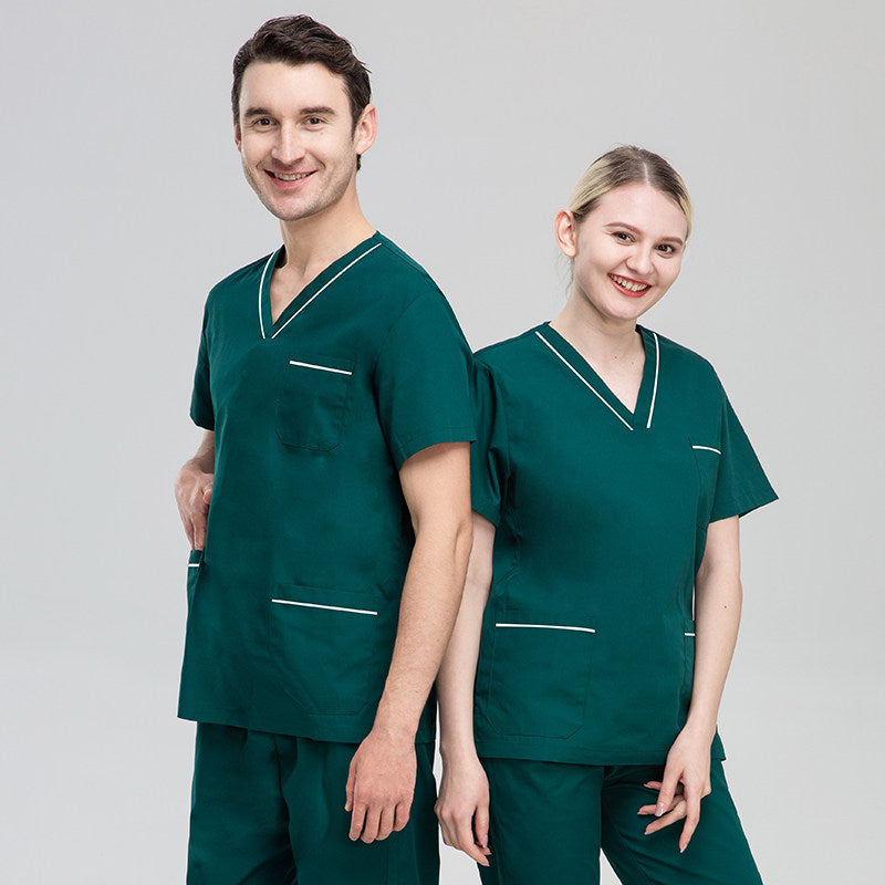 Nian Qing hand washing gown, women's suit, short-sleeved stomatist work clothes, brush hand clothes, nurse clothes, operating room surgical clothes