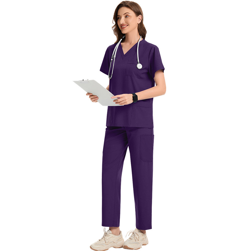 Nianqing nurse uniforms, hand clothes, operating room clothes, isolation clothes, men's and women's dental clinic uniforms, short-sleeved men and women's uniforms