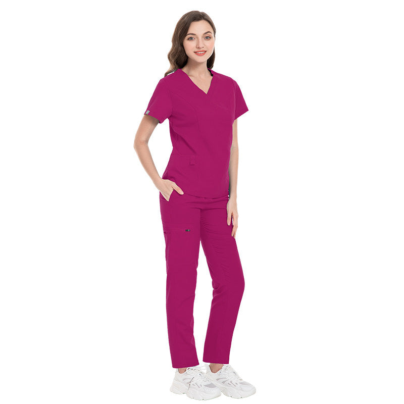 Nianqing European and American popular beauty salon surgical gowns, women's loose and comfortable nurse uniforms, hand washing clothes, medical beauty professional clothes