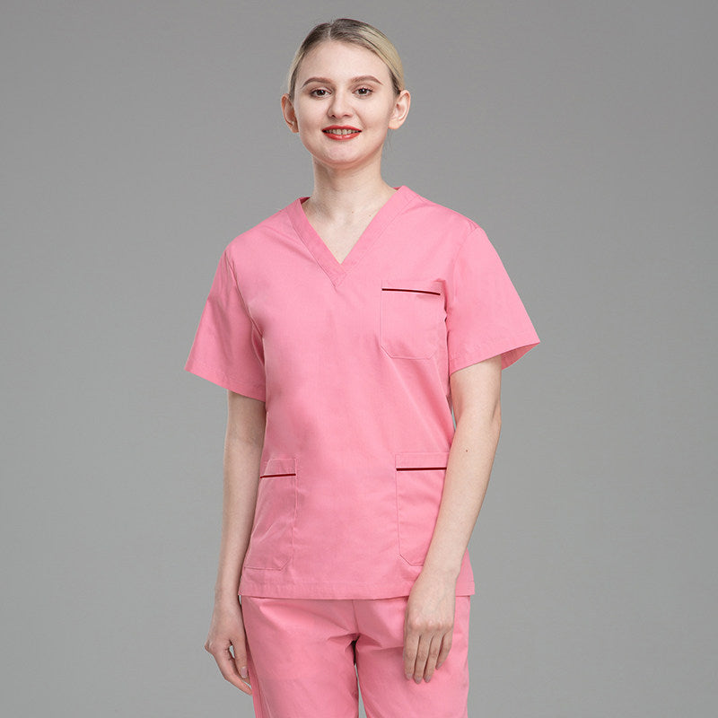 Korean hand washing clothes, polyester cotton surgical gowns, female dentist sets, dental casual work clothes, brush hand clothes, beauty clothes